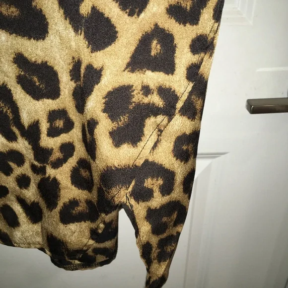 Shein Leopard Dress Size 1 X - Picture 3 of 5